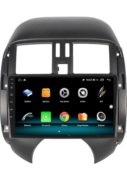 Nissan Micra (2014-2018) Android 12 Carplay Navigasyon Multimedya - 2gb Ram 32GB HDD