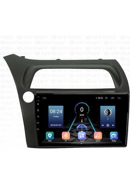Honda Civic Sport (2006-2011) Android 12 Carplay Navigasyon Multimedya - 8gb Ram 128GB HDD
