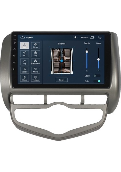 Honda Jazz (2009-2012) Android 12 Carplay Navigasyon Multimedya - 2gb Ram 16GB HDD