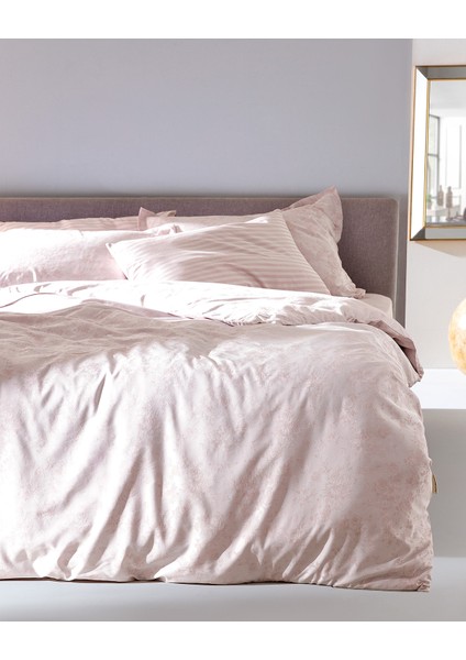 Eze King Size Jakarlı Saten Nevresim Takımı