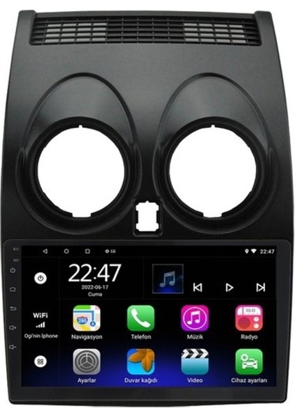 Nissan Qashqai (2008-2014) Android 12 Carplay Navigasyon Multimedya - 2gb Ram 32GB HDD
