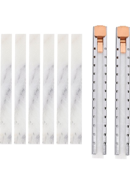 Lkpcıgcxm 2 Sabuntaşı Tutucu, 6 Düz Set/işaretli Beyaz Çelikler Üzerinde Şeffaf ve Çıkarılabilir Işaretler Kaynak Için Kaliteli Sabuntaşı Kalemleri (Yurt Dışından)