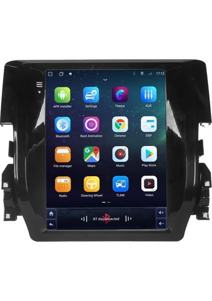 Honda Civic Fc5 Android 12 Carplay Navigasyon Tesla Ekran Multimedya - 4gb Ram 64GB HDD