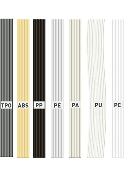 56PCS Plastik Kaynak Teli, 7 Tip Abs Pp Pu Pe Pa Pc Tpo 13 Inç (Yurt Dışından) fırsatları