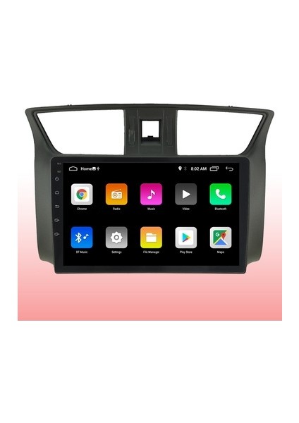 Nissan Sentra (2012-2020) Android 12 Carplay Navigasyon Multimedya - 2gb Ram 16GB HDD