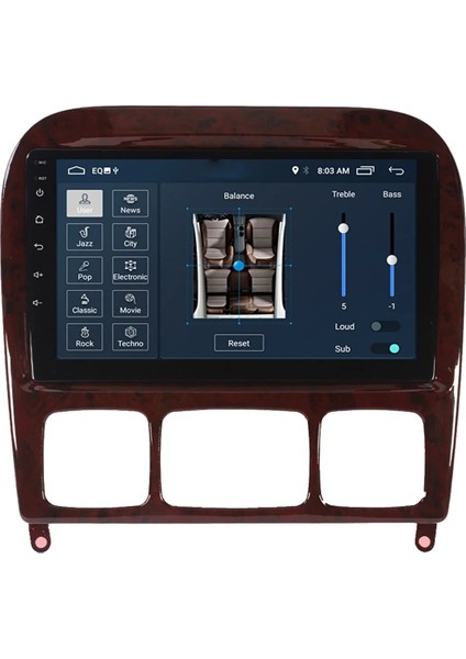 Mercedes S Class W220 (1998-2005) Android 12 Carplay Navigasyon Multimedya - 2gb Ram 16GB HDD fiyatları