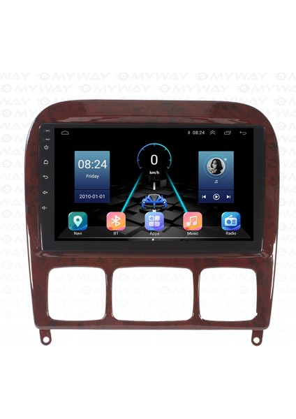 Mercedes S Class W220 (1998-2005) Android 12 Carplay Navigasyon Multimedya - 8gb Ram 128GB HDD