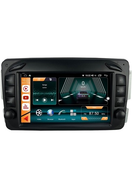 Mercedes Viano (2004-2006) Android 12 Carplay Navigasyon Tuşlu Multimedya - 2gb Ram 32GB HDD