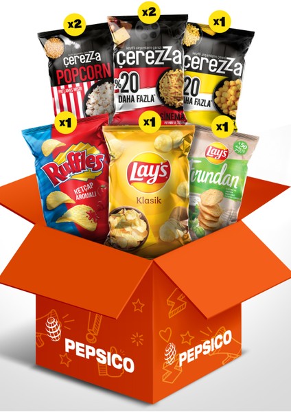 Film Cips Paketi (Ruffles, Lay's, Çerezza)
