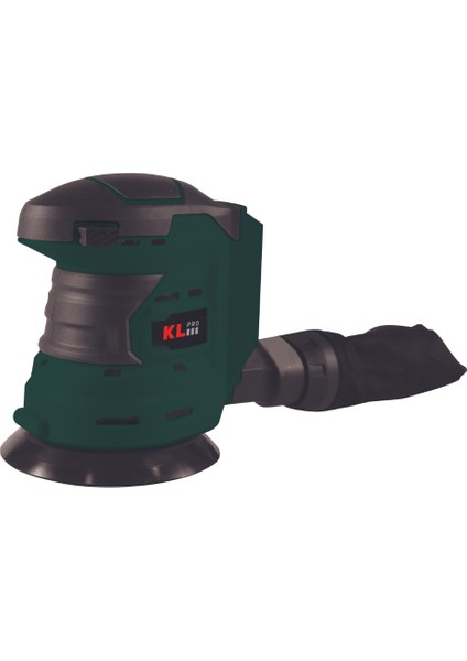 KL Pro  KLEZ18-00 18V 125MM Şarjlı Eksantrik Zımpara Aküsüz/solo Tek Makine