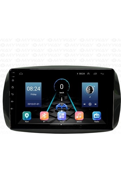 Mercedes Smart (2011-2015) Android 12 Carplay Navigasyon Multimedya - 4gb Ram 64GB HDD