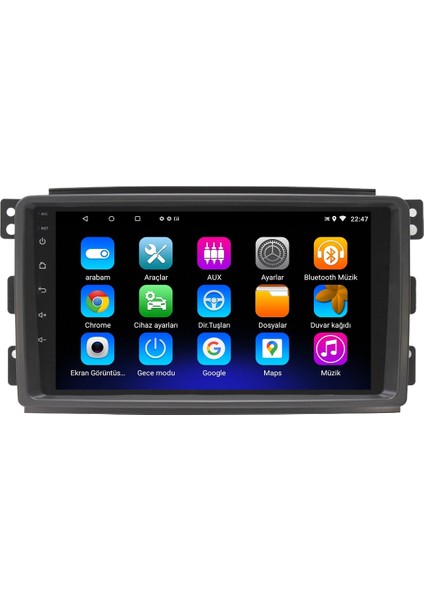 Mercedes Smart Forfour (2004-2006) Android 12 Carplay Navigasyon Multimedya - 2gb Ram 32GB HDD modelleri