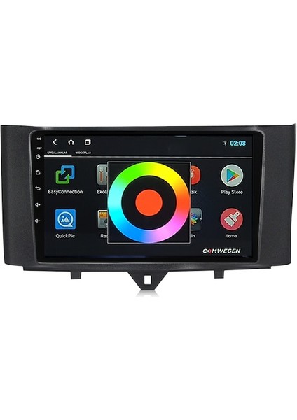 Mercedes Smart Fortwo (2007-2010) Android 12 Carplay Navigasyon Multimedya - 2gb Ram 32GB HDD