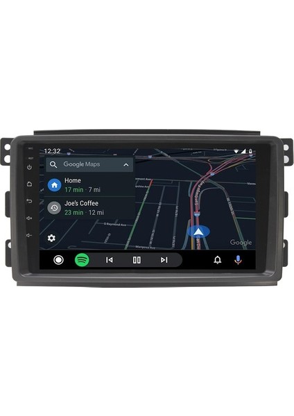 Mercedes Smart Forfour (2004-2006) Android 12 Carplay Navigasyon Multimedya - 4gb Ram 32GB HDD