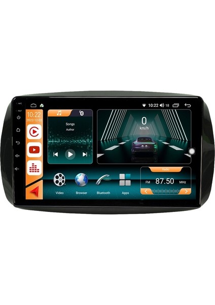 Mercedes Smart (2011-2015) Android 12 Carplay Navigasyon Multimedya - 2gb Ram 32GB HDD