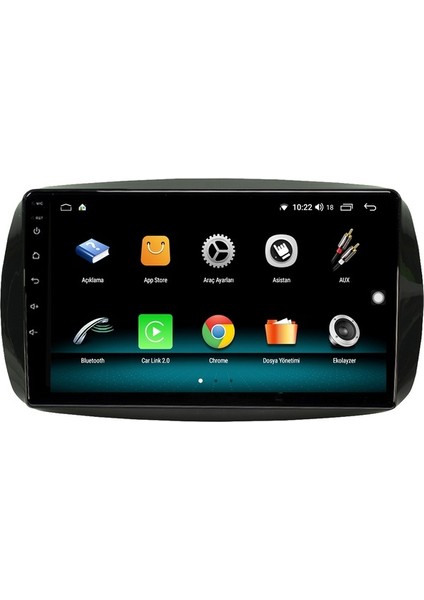 Mercedes Smart (2011-2015) Android 12 Carplay Navigasyon Multimedya - 2gb Ram 32GB HDD fiyatları