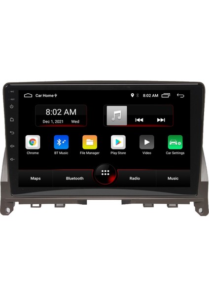 Mercedes C Class C180-C200 Android 12 Carplay Navigasyon Multimedya - 2gb Ram 16GB HDD