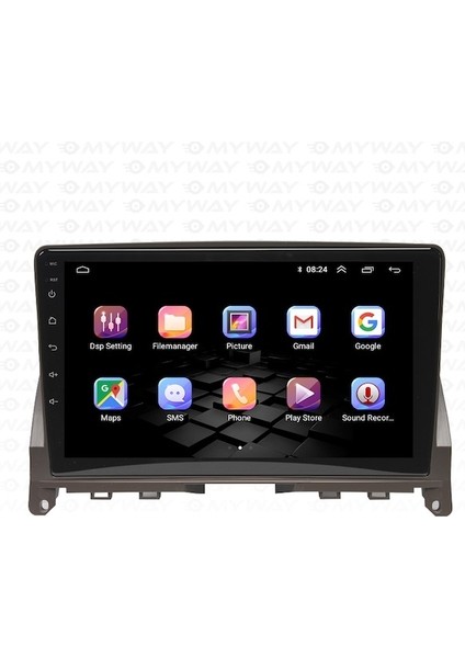 Mercedes C Class C180-C200 Android 12 Carplay Navigasyon Multimedya - 4gb Ram 64GB HDD