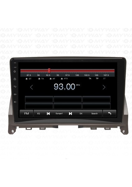 Mercedes C Class C180-C200 Android 12 Carplay Navigasyon Multimedya - 4gb Ram 64GB HDD
