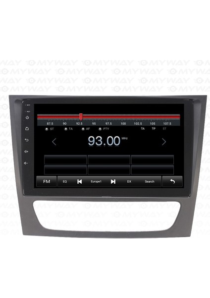 Mercedes E Class E200-E220-E250 (2003-2009) Android 12 Carplay Navigasyon Multimedya - 4gb Ram 64GB HDD modelleri