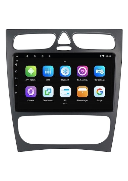 Mercedes C Class W203 (2001-2004) Android 12 Carplay Navigasyon Multimedya - 2gb Ram 32GB HDD