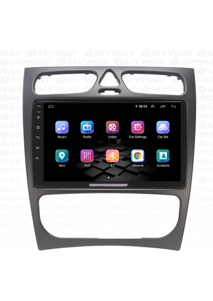 Mercedes C Class W203 (2001-2004) Android 12 Carplay Navigasyon Multimedya - 8gb Ram 128GB HDD