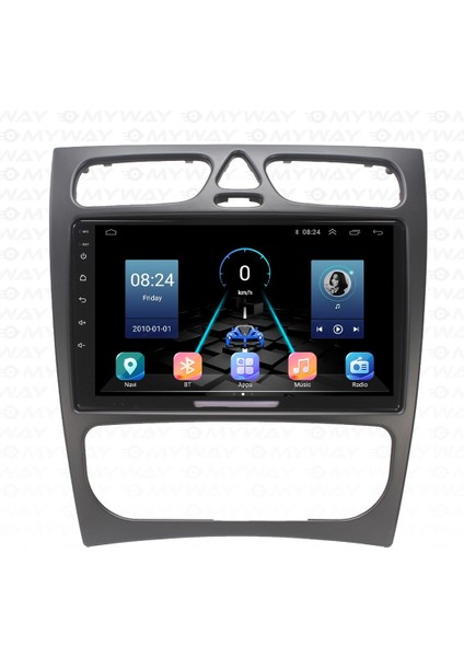 Mercedes C Class W203 (2001-2004) Android 12 Carplay Navigasyon Multimedya - 8gb Ram 128GB HDD fiyatları