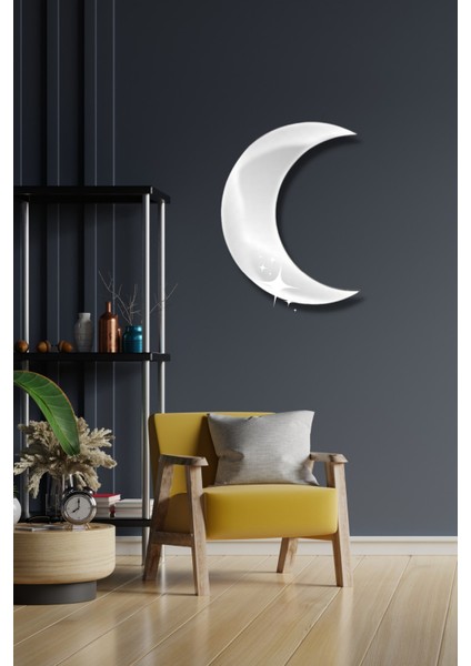 Ay Şekilli Pleksi Ayna