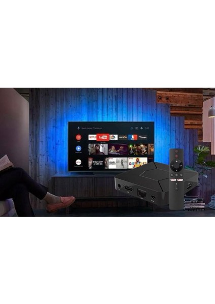 8k UHD Android TV Box Media Player - Akıllı Internet TV Kutusu - Hediye IpTV - Çanaksız TV Izleme