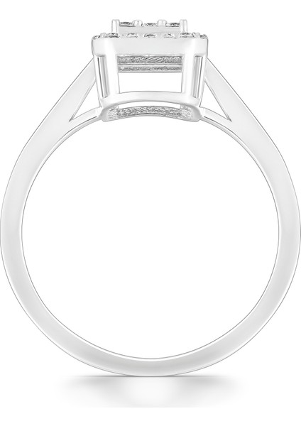 0,36 Karat Baget Pırlanta Yüzük modelleri