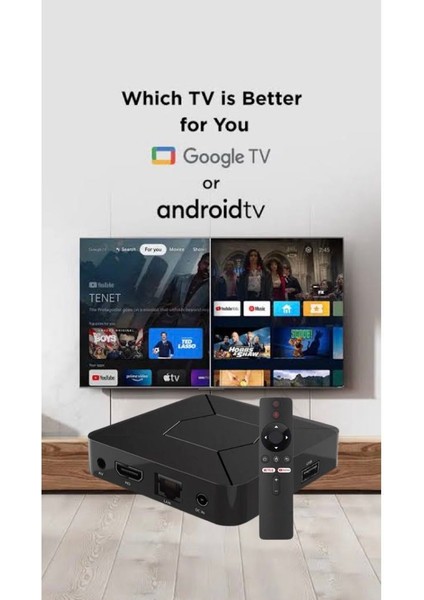 4K Android TV Box & Google TV - Akıllı Internet TV Kutusu - Media Player - IpTV Box