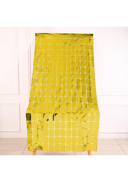 Metalize Gold Pötikare Desenli Arka Fon Süs 100X200 cm