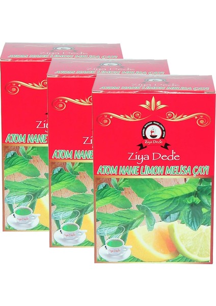 3 Kutu Ziya Dede Nane Limon Melisa Çayı Atom Nane Küpü 140 Gr.