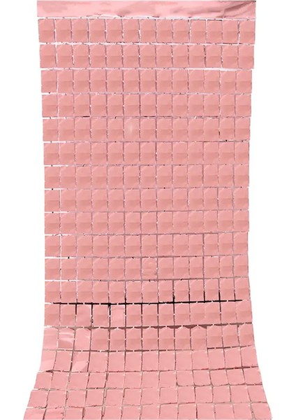 Metalize Pembe Pötikare Desenli Arka Fon Süs 100X200 cm fiyatları