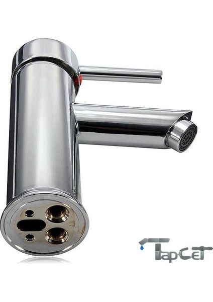 Küresel Koleksiyon --- Modern Krom Pirinç Şelale Havzası Musluk Tek Kolu Lavabo Sı Dokunun Banyo (Yurt Dışından) indirimleri