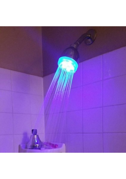 Ma LED Renk Değişimi Işık Üst Sprey Renkli Degrade Duş Başlığı Üst Sprey (Yurt Dışından) indirimleri