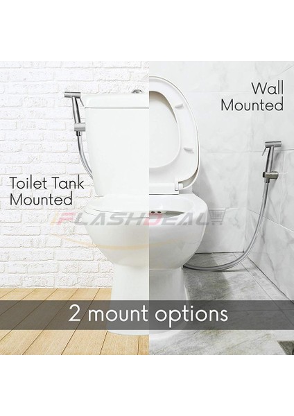 Iflashdeal Su Püskürtme El Bezi Bebek Bezi Bide Paslanmaz Çelik Yüksek Basınçlı El Duş Yıkama Su Püskürtme Kafası Banyo, Tuvalet Için (Yurt Dışından)