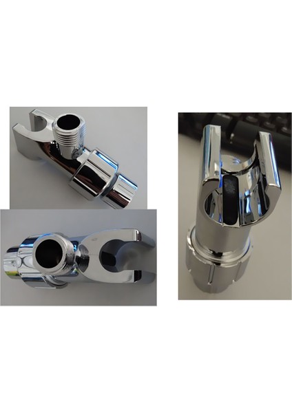 Evrensel Krom Duş Başlığı Tutucu Kol Montajlı Ayarlanabilir Vidalı Braket (Yurt Dışından) modelleri