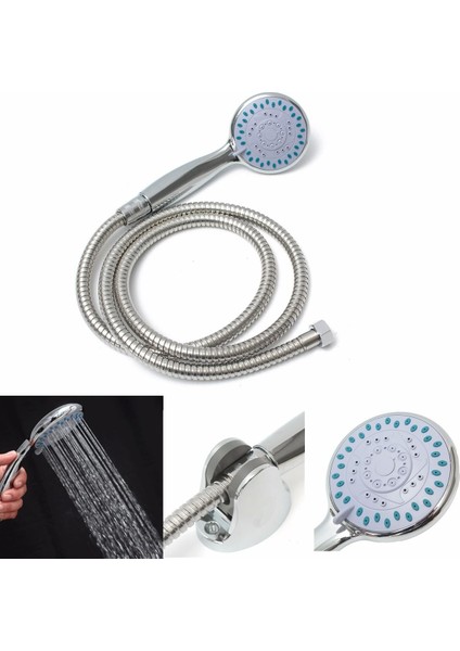 Evrensel 5 Mod Fonksiyonlu Krom Kireç Önleyici Büyük Banyo Ahizesi Duş Başlığı - (Yurt Dışından)