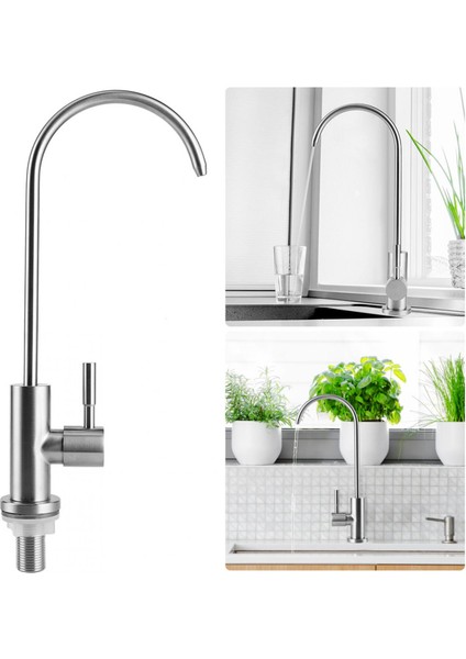 G1/2in 304 Paslanmaz Çelik Mutfak Içme Suyu Musluk Musluk Ro Su Filtrasyon Sistemi Için (Yurt Dışından)