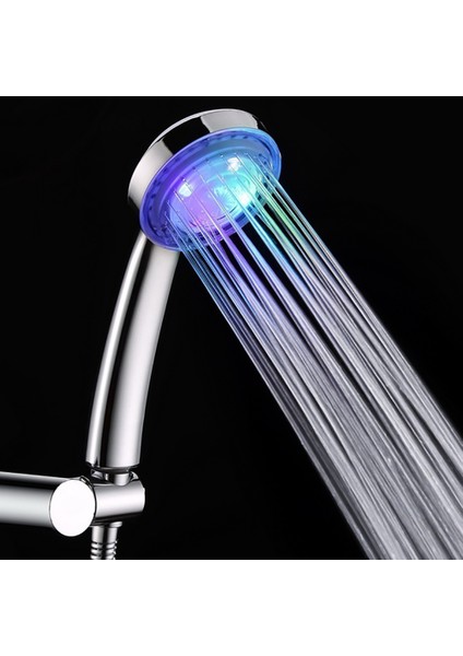 Romantik Otomatik 7 Renk Değişen LED Işık Banyo Su Glow Duş Başlığı (Yurt Dışından)