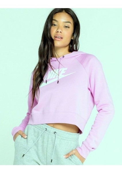 Women`s Sportswear Essential Crop Hoodie DR6225-695