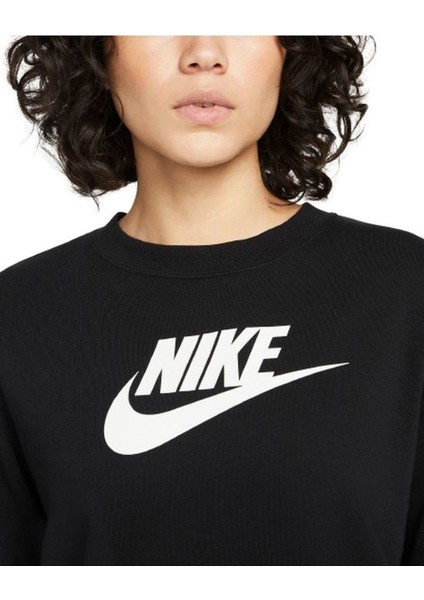 Sportswear Club Fleece Logolu Sıfır Yaka Kadın Sweatshirt- DR6167-010 fiyatları