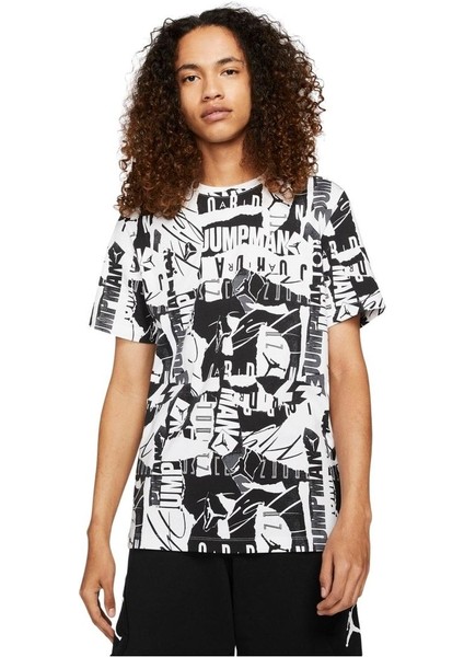 Jordan Jumpman Flight All-Over Print Short-Sleeve Spor T-Shirt