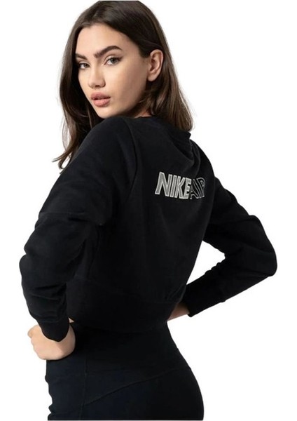 Air Kadın Crop Sweatshirt Rahat Kesim ve Siyah Renk ile Şık Sezonluk Tercih fiyatları
