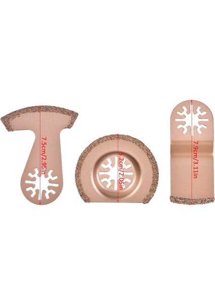 Salınımlı Testere Bıçakları - Ceremic Porselen Fayans Kesimi Için 3 Adet Çok Fonksiyonlu Fayans Testere Bıçakları Seti, Karbür, Salınımlı Testere Bıçakları (Yurt Dışından) fırsatları