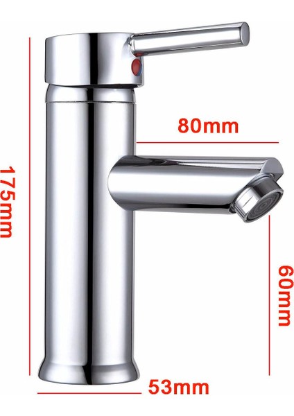 Modern Krom Banyo Havzası Evye Mikser Musluklar Musluk Tek Kolu Sıcak/soğuk Su (Yurt Dışından) indirimleri