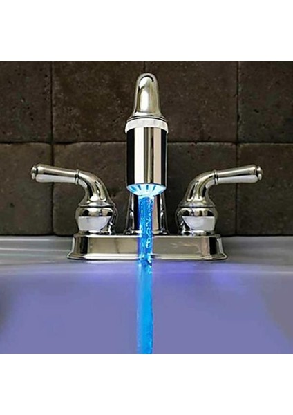 【daha Fazla Satın Alın, Daha Fazla Promosyon Kazanın ------Glow LED Musluk Sıcaklık Sensörü Işık Rgb Duş Mutfak Banyo Su Muslukları (Yurt Dışından) fırsatları