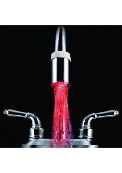 【daha Fazla Satın Alın, Daha Fazla Promosyon Kazanın ------Glow LED Musluk Sıcaklık Sensörü Işık Rgb Duş Mutfak Banyo Su Muslukları (Yurt Dışından) indirimleri