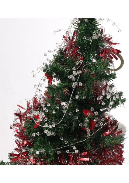 43.3 ″ Asılı Kristal Akrilik Boncuk Garland Parti Noel Ağacı Süs Dekor (Yurt Dışından)